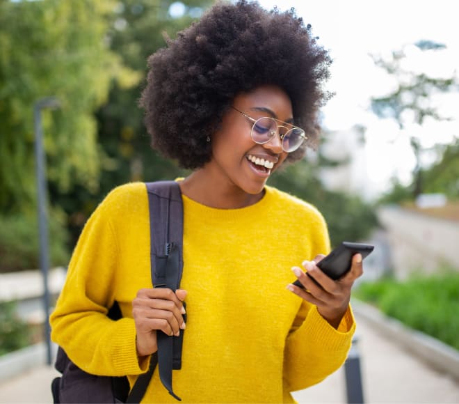 Smiling woman with white teeth, inHarmony Dental Care